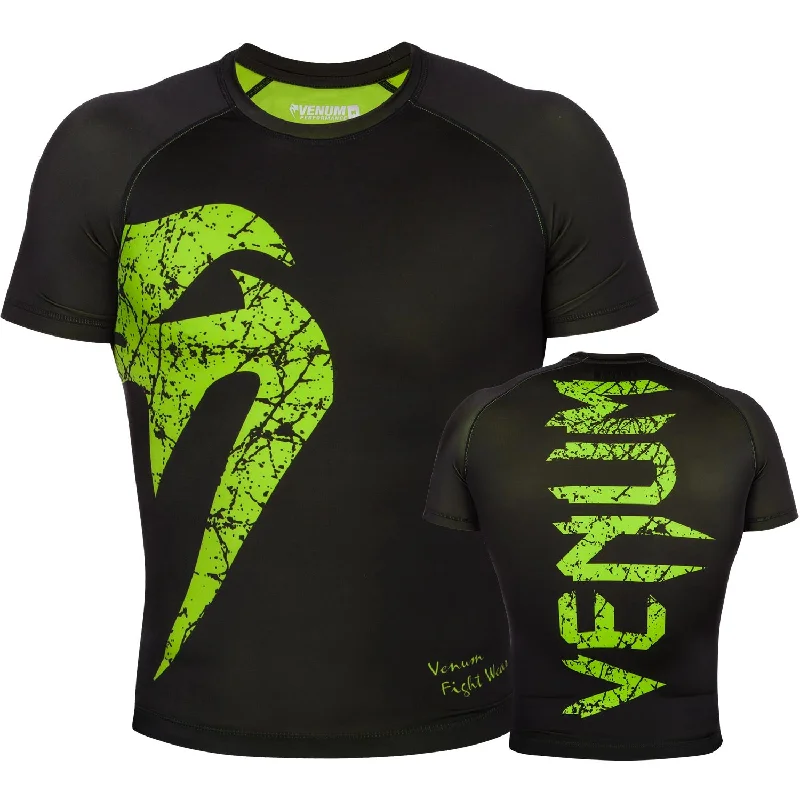 Venum Original Giant Rashguard - Short Sleeves - Black/Yellow