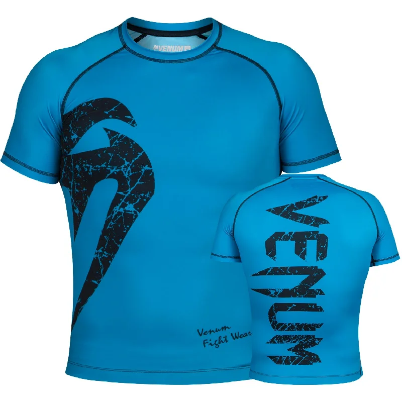 Venum Original Giant Rashguard - Short Sleeves - Cyan/Black