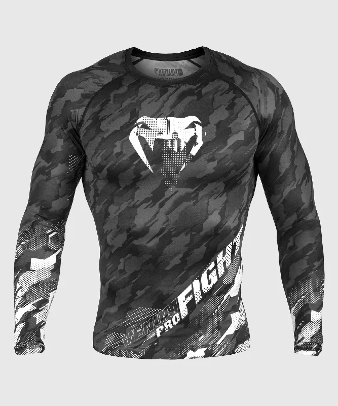 Venum Tecmo Rashguard - Long Sleeves - Dark Grey