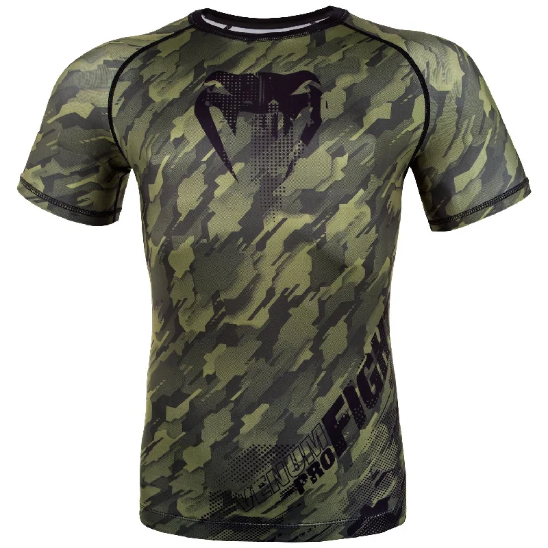 Venum Tecmo Rashguard - Short Sleeves - Khaki